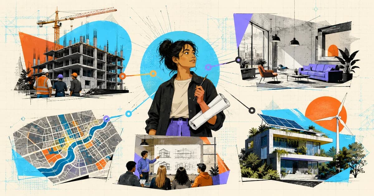 Arquitecta conectada con distintas áreas de trabajo: obra, interiores, ciudad, docencia y sustentabilidad